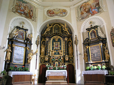 Interieur van de Maria-Hilf-Kapelle