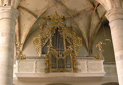 barokke orgel in de Pfarrkirche in Völls