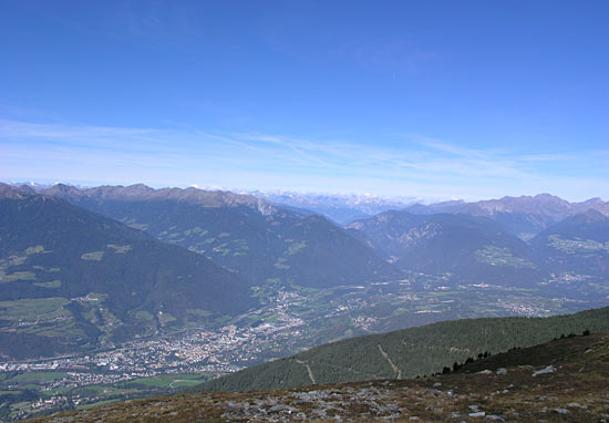 Uitzicht op Brixen dicht bij Schönjöchl
