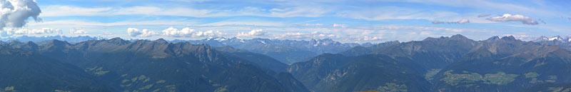 Panoramafoto over de Alpen