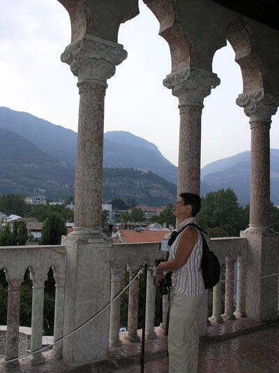 Uitzicht vanaf een gallerei van het Castello del Buonconsiglio