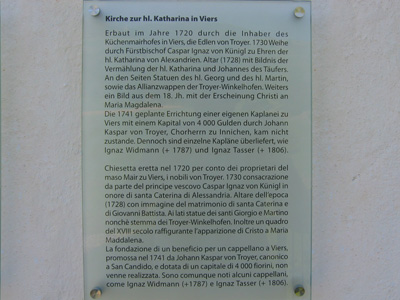 Informatie over de Kirche zur hl. Katharina in Viers