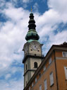 Toren van de Stadthauptpfarrkirche St. Egid