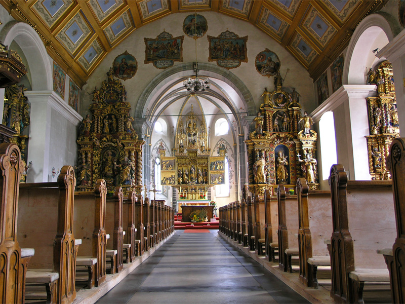 De fraai versierde kerk in Münster