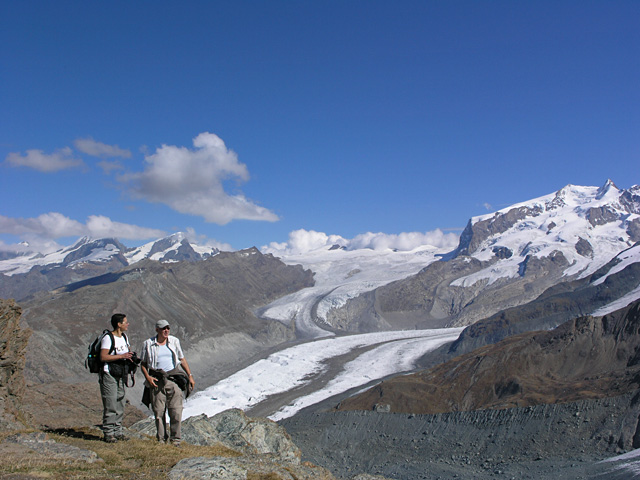 Foto bij de Gandeghütte gemaakt in 2007