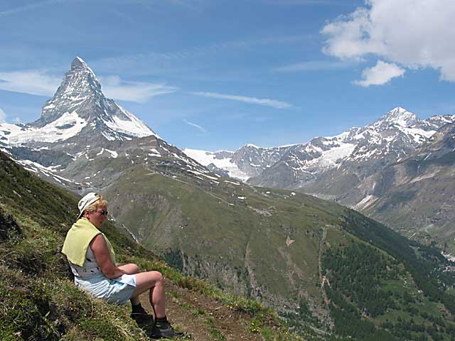 Uitzicht op de Matterhorn