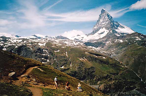 Rusten met uitzicht op Matterhorn
